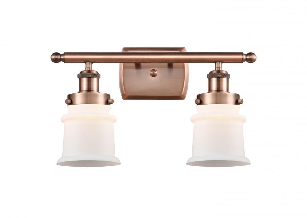 Canton - 2 Light - 16 inch - Antique Copper - Bath Vanity Light