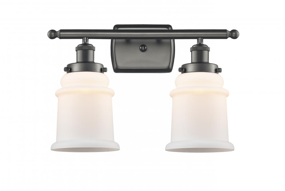 Canton - 2 Light - 16 inch - Oil Rubbed Bronze - Bath Vanity Light