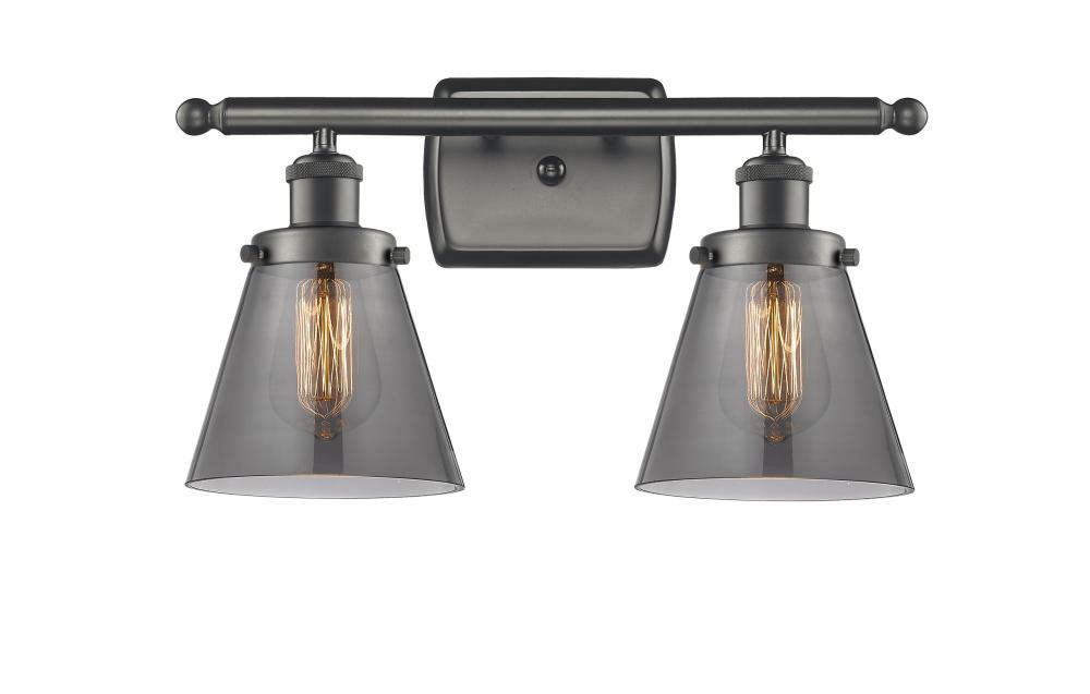 Cone - 2 Light - 16 inch - Oil Rubbed Bronze - Bath Vanity Light