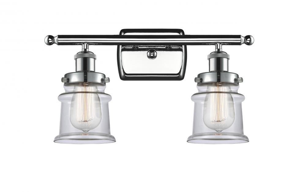 Canton - 2 Light - 16 inch - Polished Chrome - Bath Vanity Light