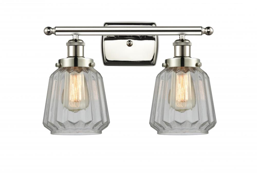 Chatham - 2 Light - 16 inch - Polished Nickel - Bath Vanity Light