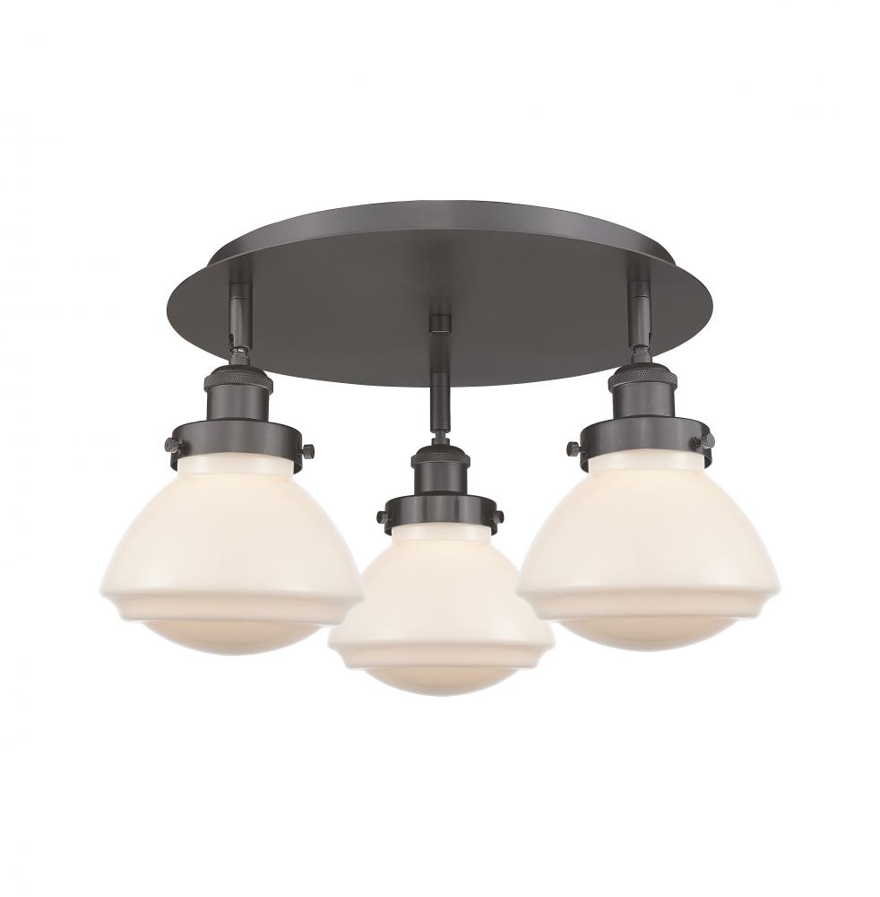 Olean - 3 Light - 19 inch - Oil Rubbed Bronze - Flush Mount