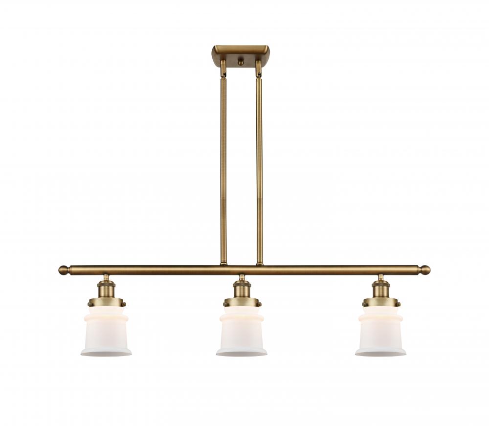 Canton - 3 Light - 36 inch - Brushed Brass - Stem Hung - Island Light