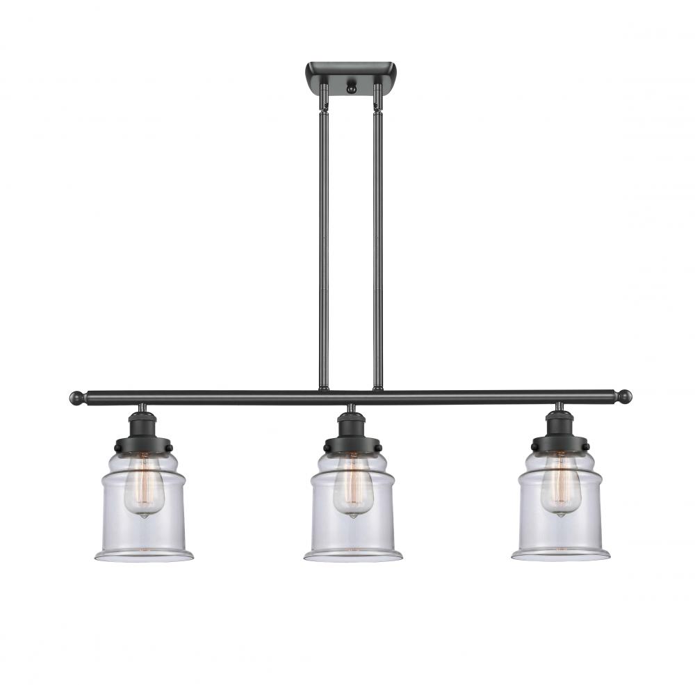 Canton - 3 Light - 36 inch - Matte Black - Stem Hung - Island Light