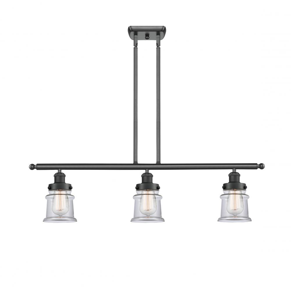 Canton - 3 Light - 36 inch - Matte Black - Stem Hung - Island Light