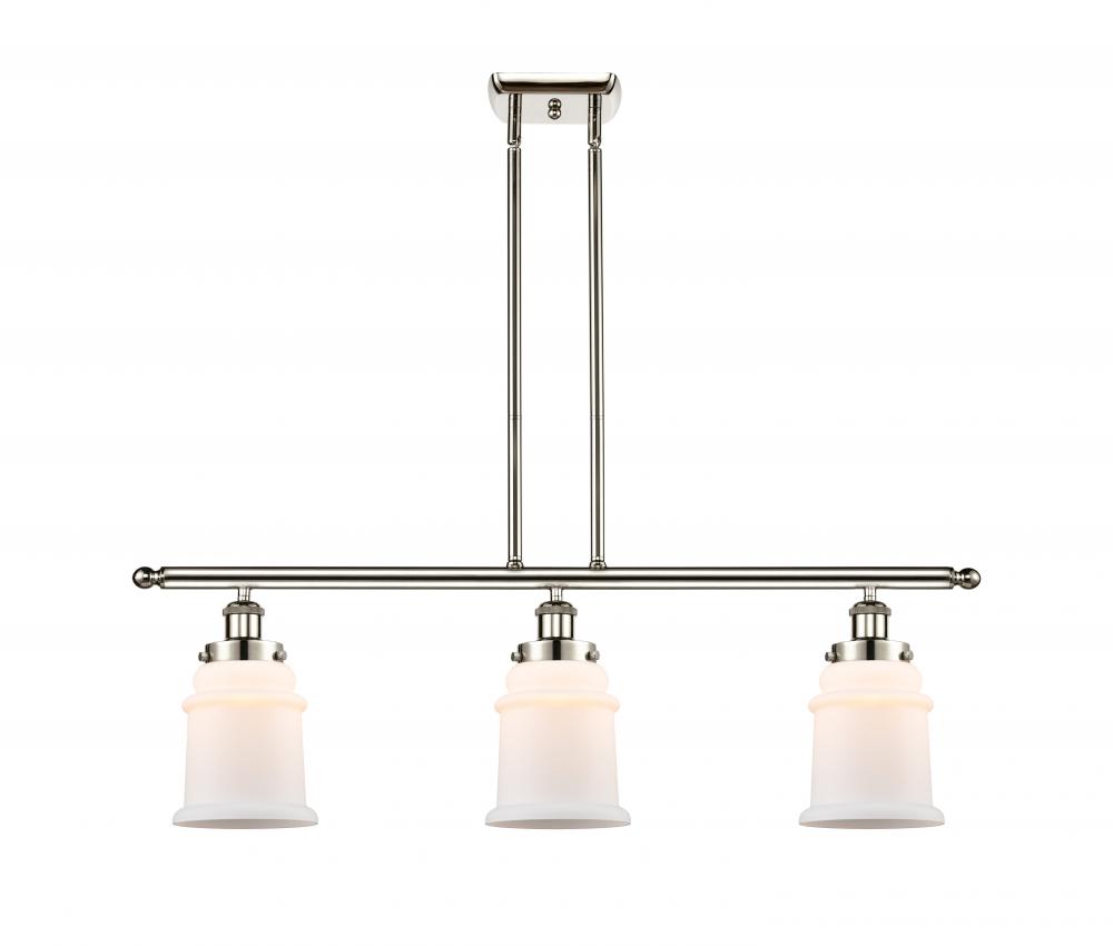 Canton - 3 Light - 36 inch - Polished Nickel - Stem Hung - Island Light