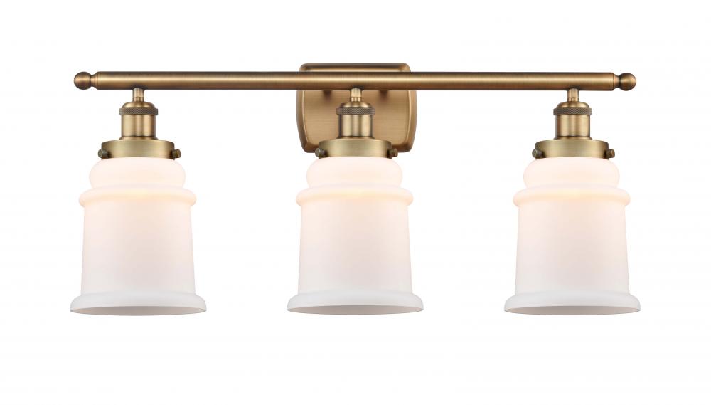 Canton - 3 Light - 26 inch - Brushed Brass - Bath Vanity Light