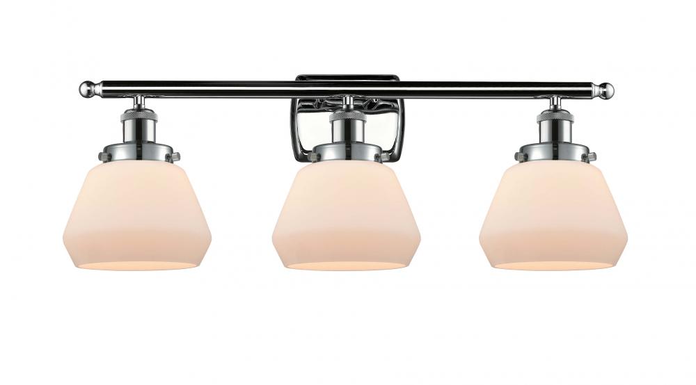 Fulton - 3 Light - 26 inch - Polished Chrome - Bath Vanity Light