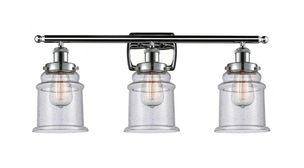 Canton - 3 Light - 26 inch - Polished Chrome - Bath Vanity Light