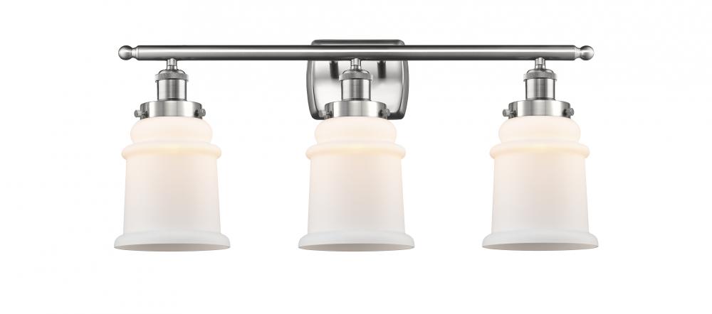 Canton - 3 Light - 26 inch - Brushed Satin Nickel - Bath Vanity Light