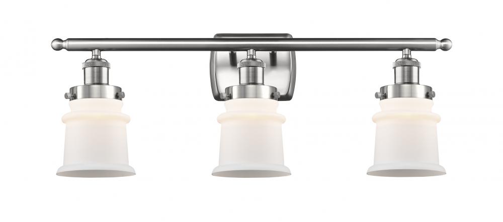 Canton - 3 Light - 26 inch - Brushed Satin Nickel - Bath Vanity Light