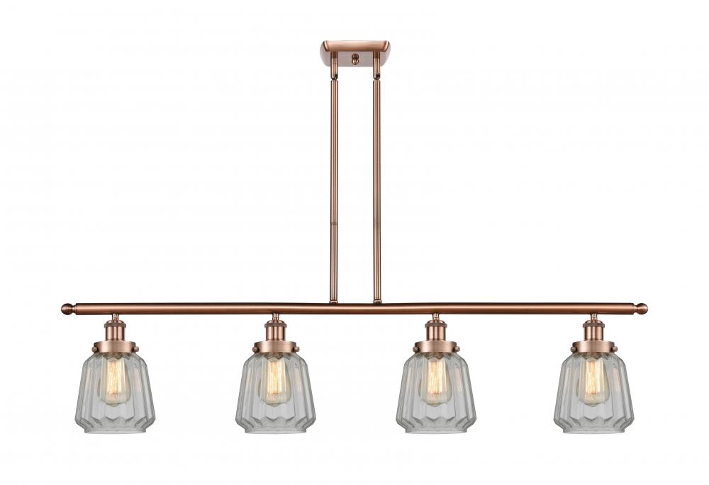 Chatham - 4 Light - 48 inch - Antique Copper - Stem Hung - Island Light