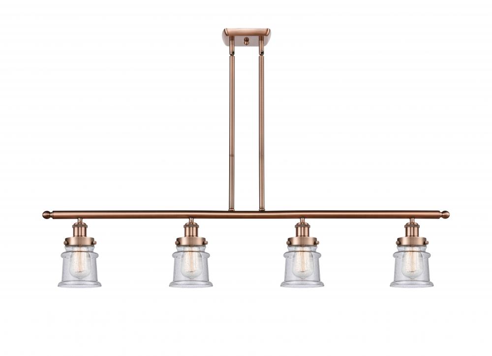 Canton - 4 Light - 48 inch - Antique Copper - Stem Hung - Island Light