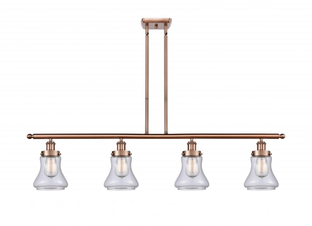 Bellmont - 4 Light - 48 inch - Antique Copper - Stem Hung - Island Light