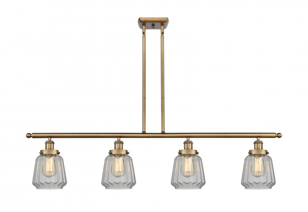 Chatham - 4 Light - 48 inch - Brushed Brass - Stem Hung - Island Light