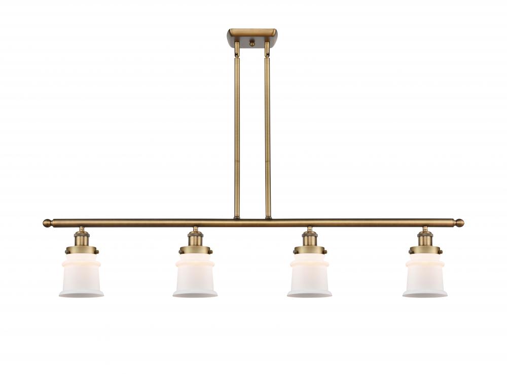 Canton - 4 Light - 48 inch - Brushed Brass - Stem Hung - Island Light