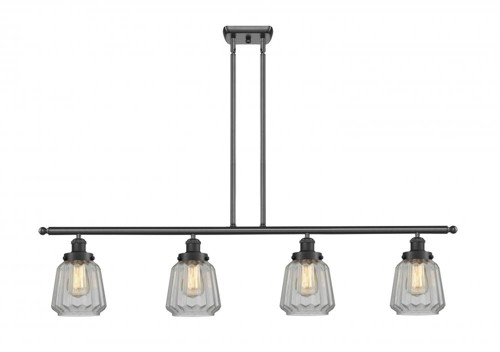 Chatham - 4 Light - 48 inch - Matte Black - Stem Hung - Island Light