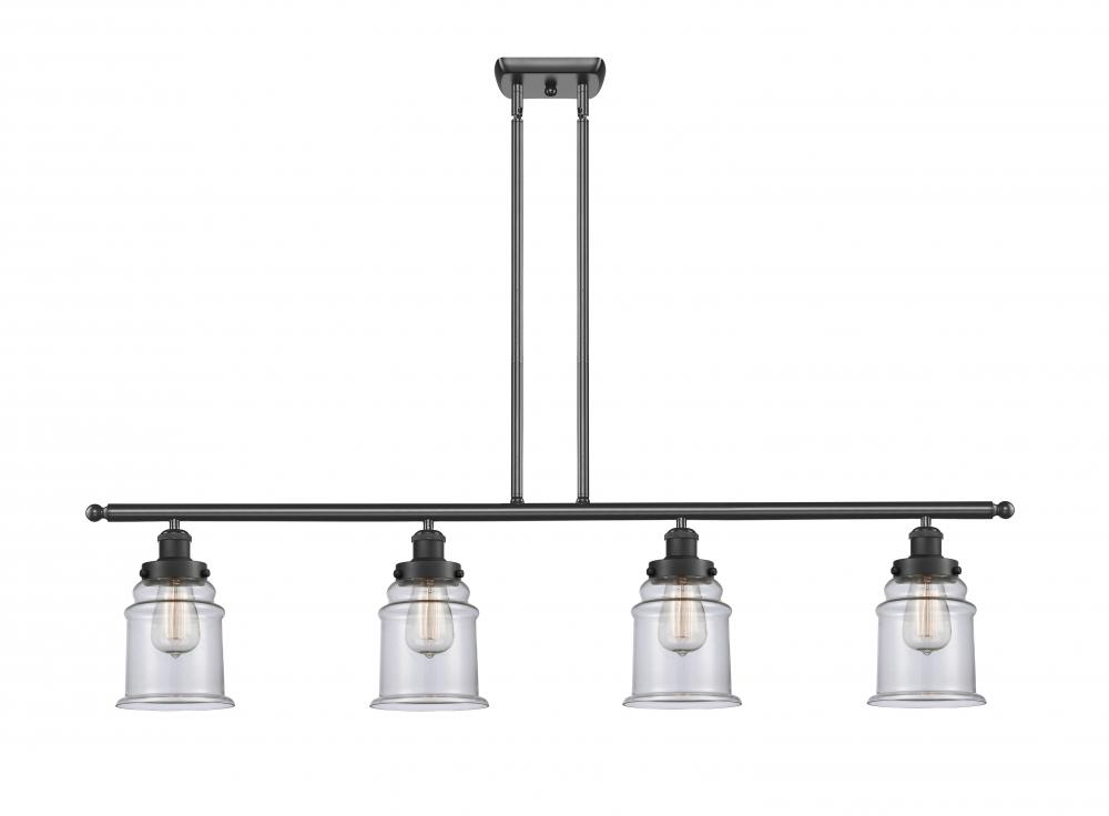 Canton - 4 Light - 48 inch - Matte Black - Stem Hung - Island Light