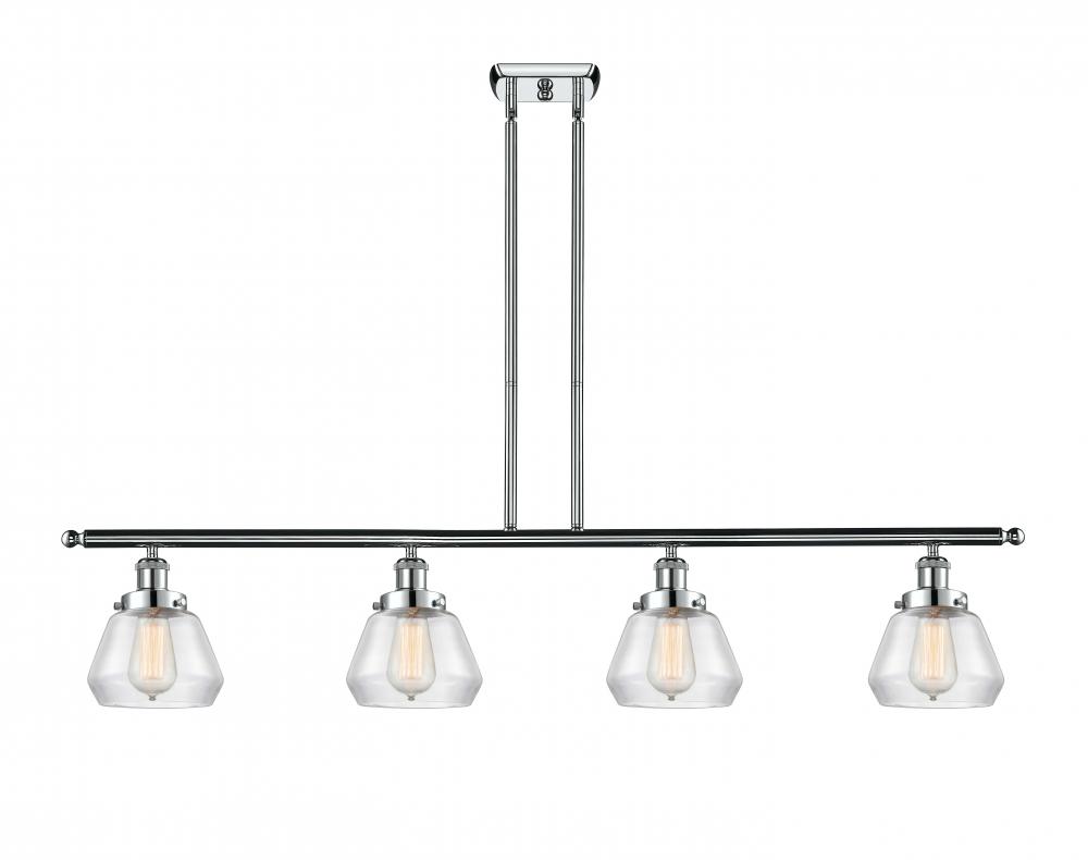 Fulton - 4 Light - 48 inch - Polished Chrome - Stem Hung - Island Light