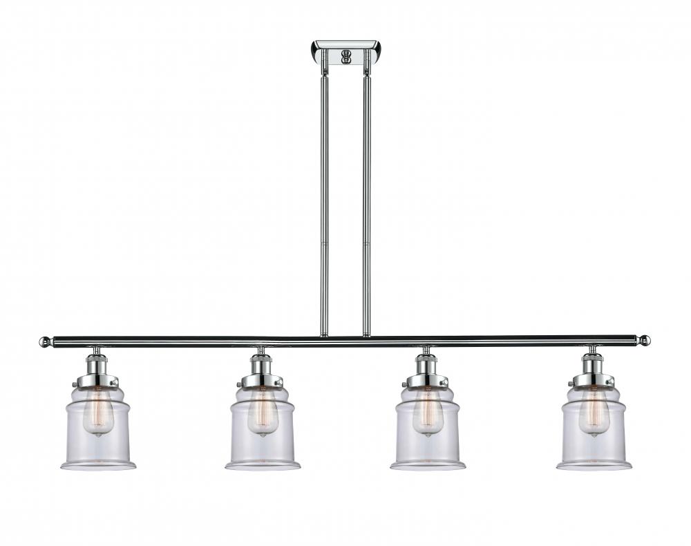 Canton - 4 Light - 48 inch - Polished Chrome - Stem Hung - Island Light