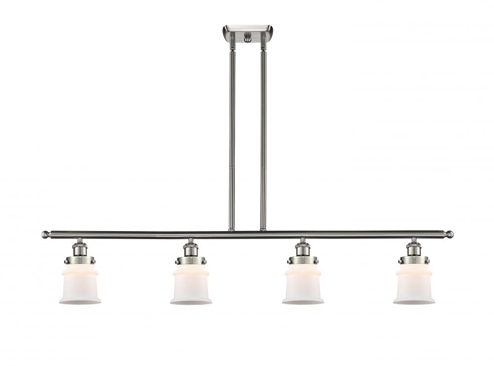 Canton - 4 Light - 48 inch - Brushed Satin Nickel - Stem Hung - Island Light