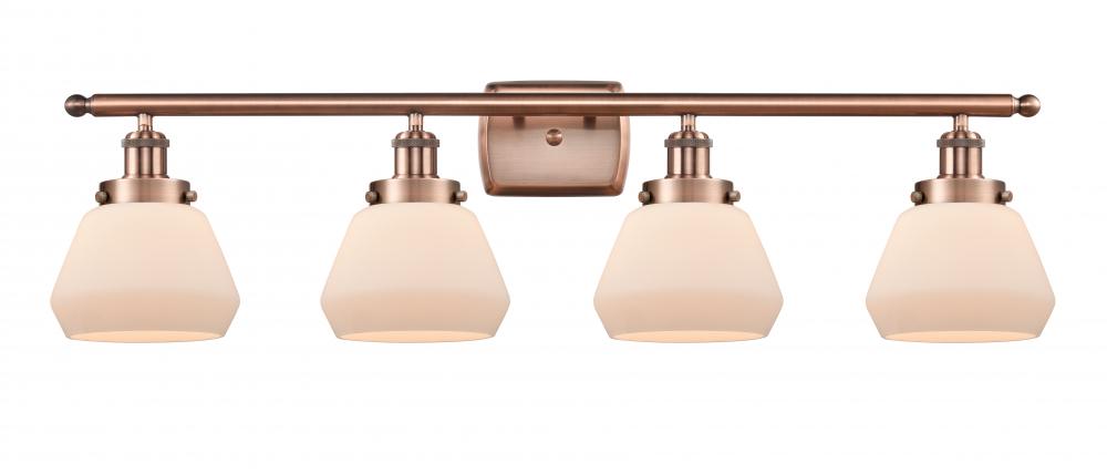 Fulton - 4 Light - 36 inch - Antique Copper - Bath Vanity Light