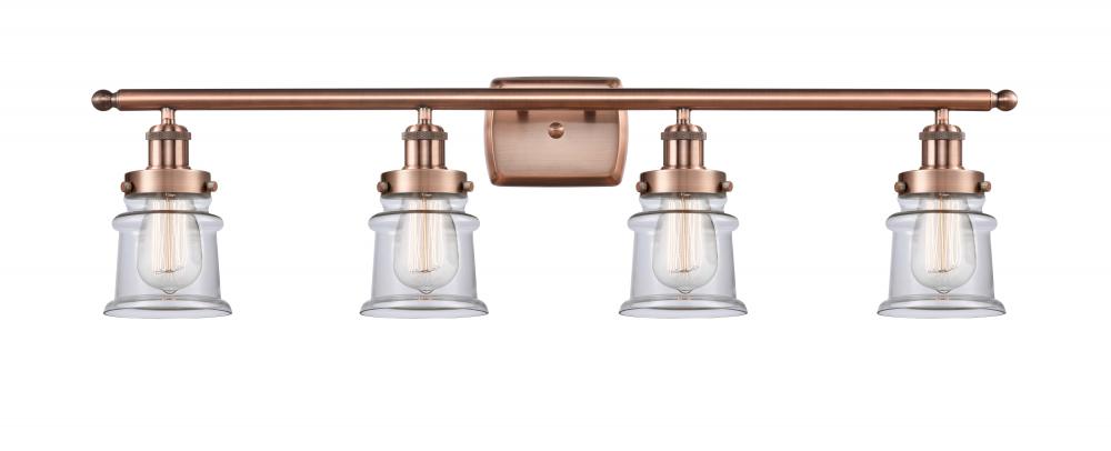 Canton - 4 Light - 36 inch - Antique Copper - Bath Vanity Light