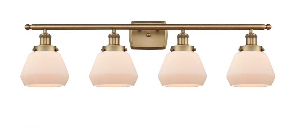 Fulton - 4 Light - 36 inch - Brushed Brass - Bath Vanity Light