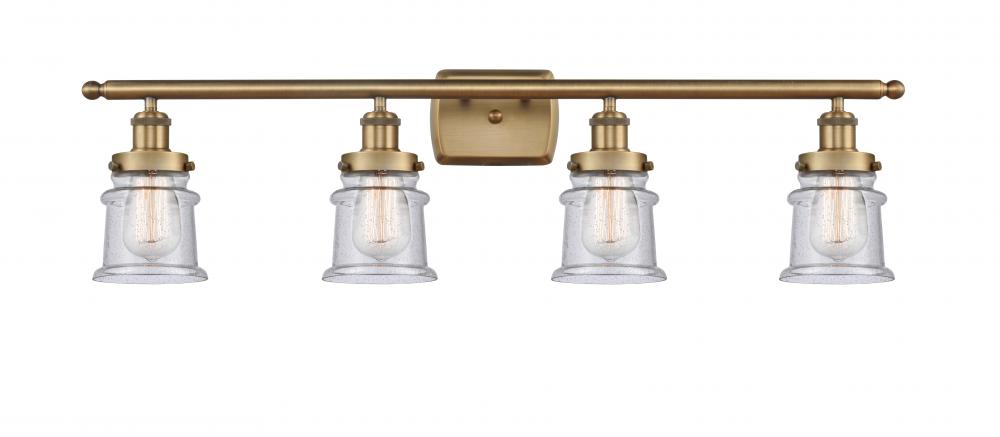 Canton - 4 Light - 36 inch - Brushed Brass - Bath Vanity Light