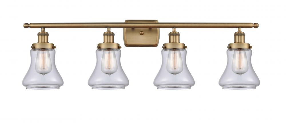 Bellmont - 4 Light - 36 inch - Brushed Brass - Bath Vanity Light