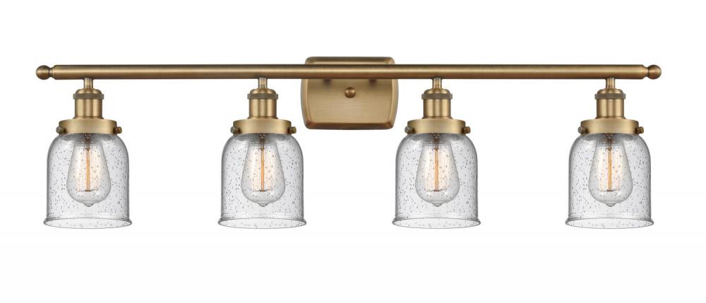 Bell - 4 Light - 36 inch - Brushed Brass - Bath Vanity Light