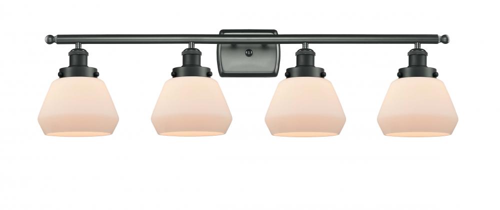 Fulton - 4 Light - 36 inch - Matte Black - Bath Vanity Light