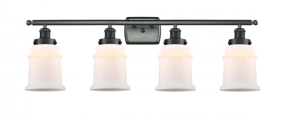 Canton - 4 Light - 36 inch - Matte Black - Bath Vanity Light