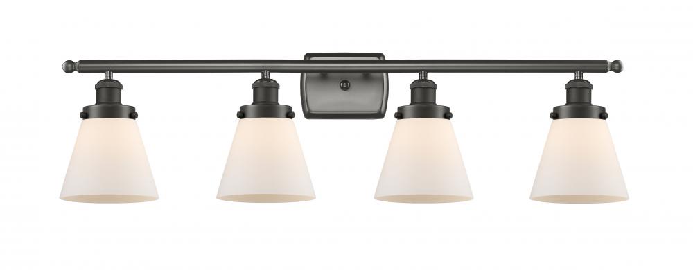 Cone - 4 Light - 36 inch - Oil Rubbed Bronze - Bath Vanity Light