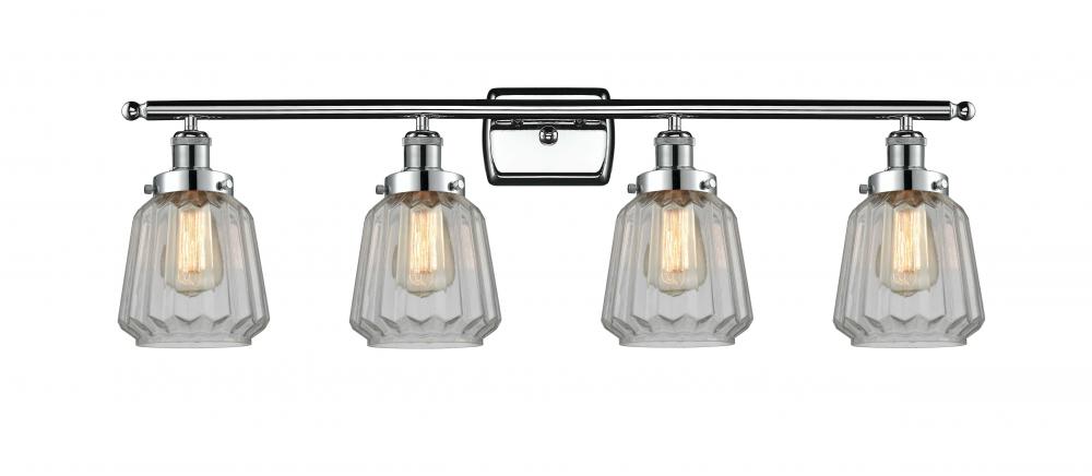 Chatham - 4 Light - 36 inch - Polished Chrome - Bath Vanity Light