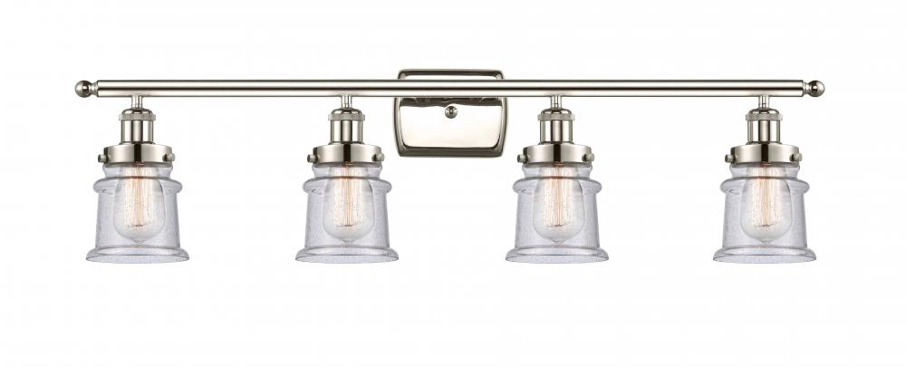 Canton - 4 Light - 36 inch - Polished Nickel - Bath Vanity Light