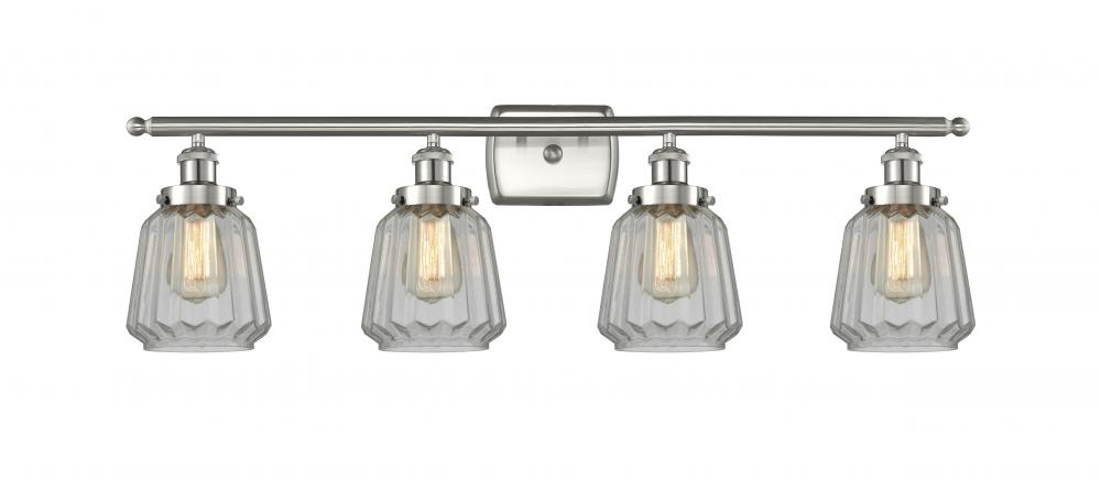 Chatham - 4 Light - 36 inch - Brushed Satin Nickel - Bath Vanity Light