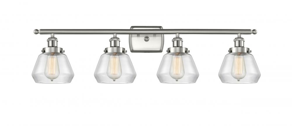 Fulton - 4 Light - 36 inch - Brushed Satin Nickel - Bath Vanity Light