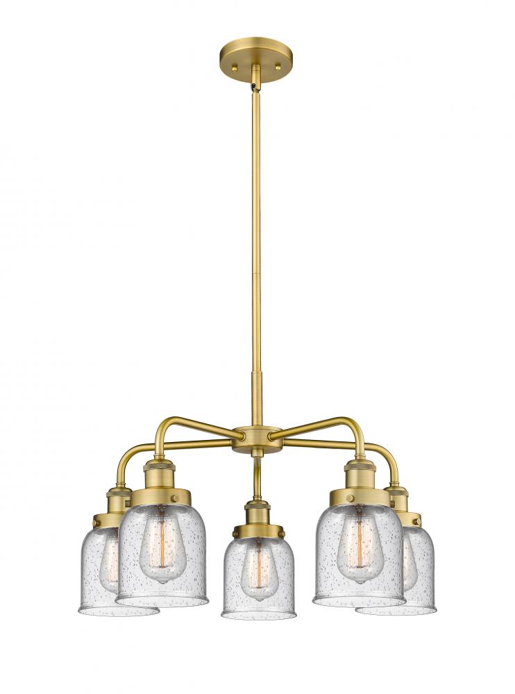 Cone - 5 Light - 24 inch - Brushed Brass - Chandelier