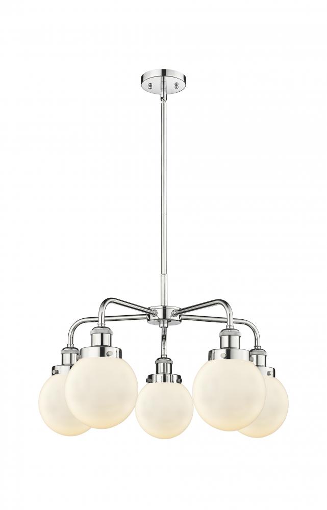 Beacon - 5 Light - 25 inch - Polished Chrome - Chandelier