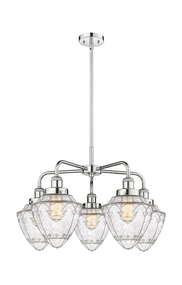 Bullet - 5 Light - 24 inch - Polished Chrome - Chandelier