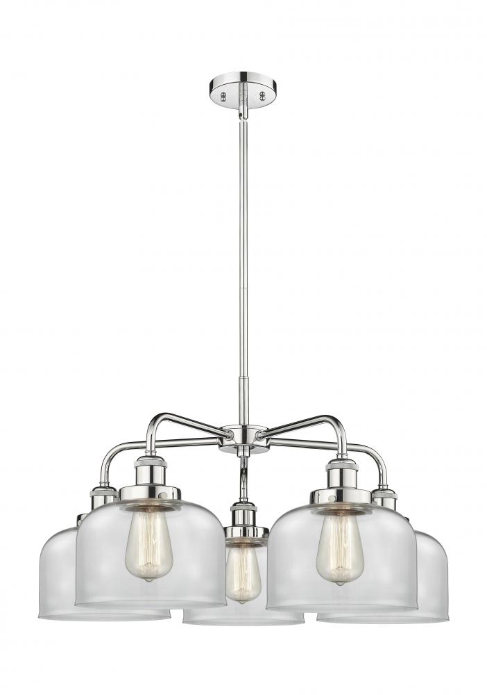 Cone - 5 Light - 26 inch - Polished Chrome - Chandelier
