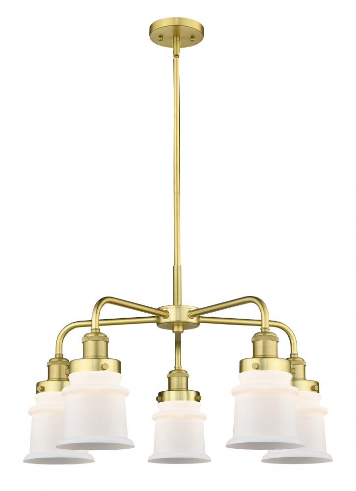 Canton - 5 Light - 24 inch - Satin Gold - Chandelier