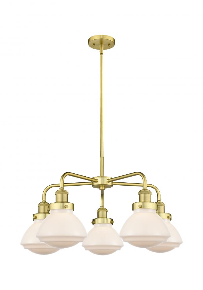 Olean - 5 Light - 25 inch - Satin Gold - Chandelier