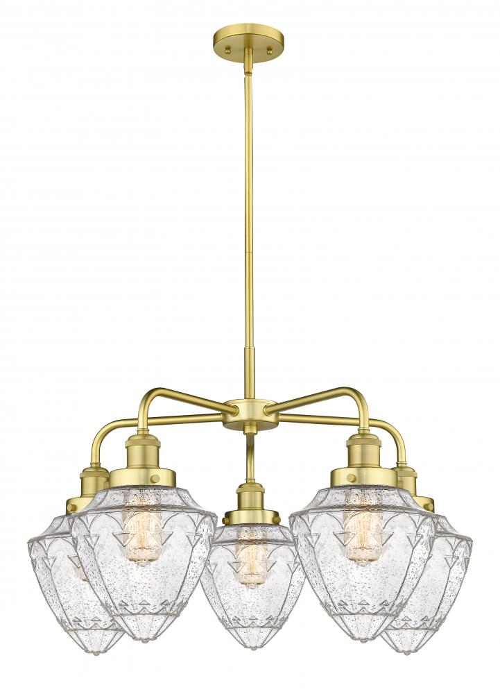 Bullet - 5 Light - 24 inch - Satin Gold - Chandelier