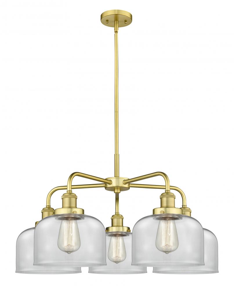 Cone - 5 Light - 26 inch - Satin Gold - Chandelier