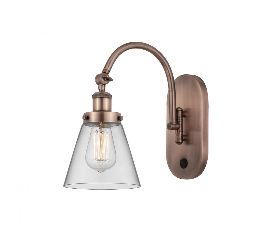 Cone - 1 Light - 6 inch - Antique Copper - Sconce