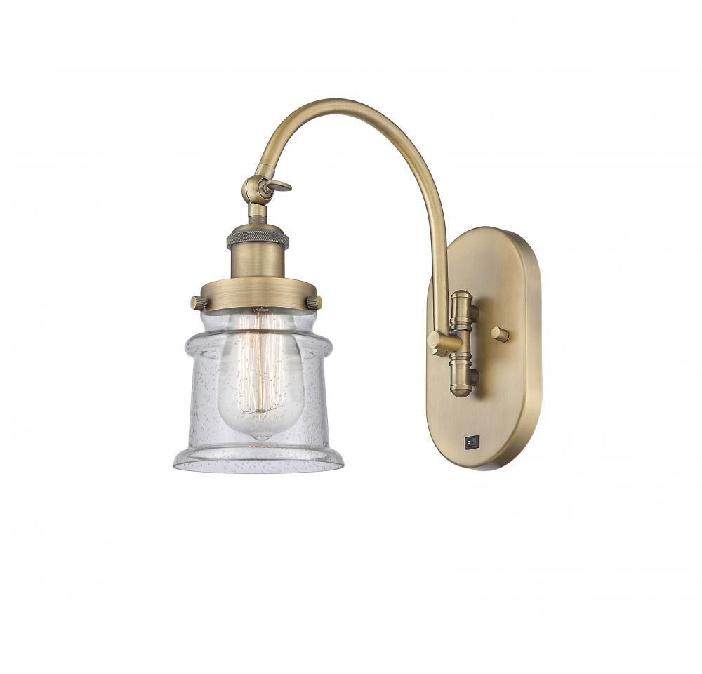 Canton - 1 Light - 7 inch - Brushed Brass - Sconce