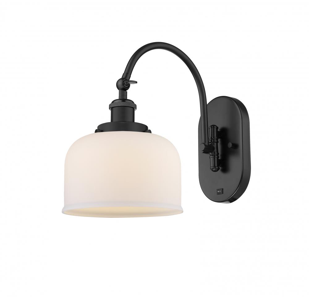 Bell - 1 Light - 8 inch - Matte Black - Sconce