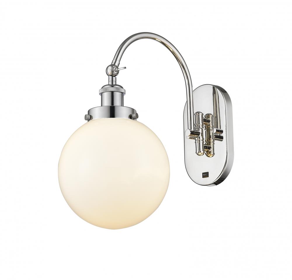 Beacon - 1 Light - 8 inch - Polished Nickel - Sconce